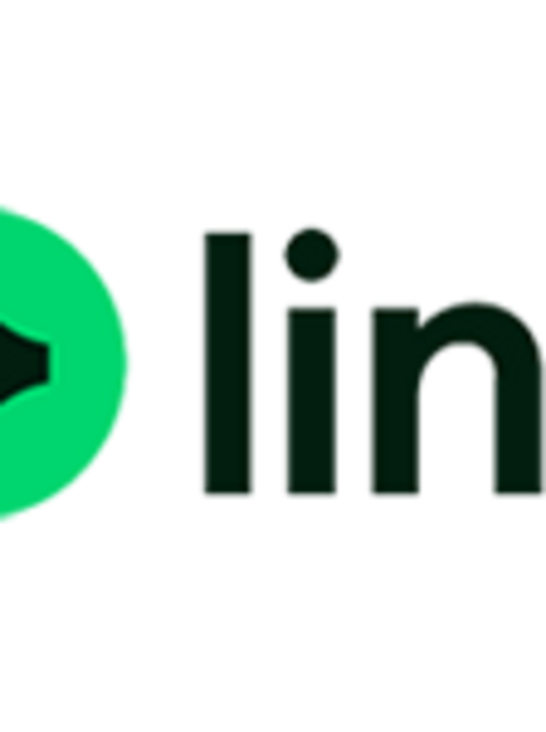 Ein grünes, rundes Symbol mit einem nach rechts zeigenden Pfeil und dem Wort "link" in einer modernen Schriftart, wobei die Buchstaben "l" und "i" in Schwarz und die Buchstaben "nk" ebenfalls in Schwarz sind.